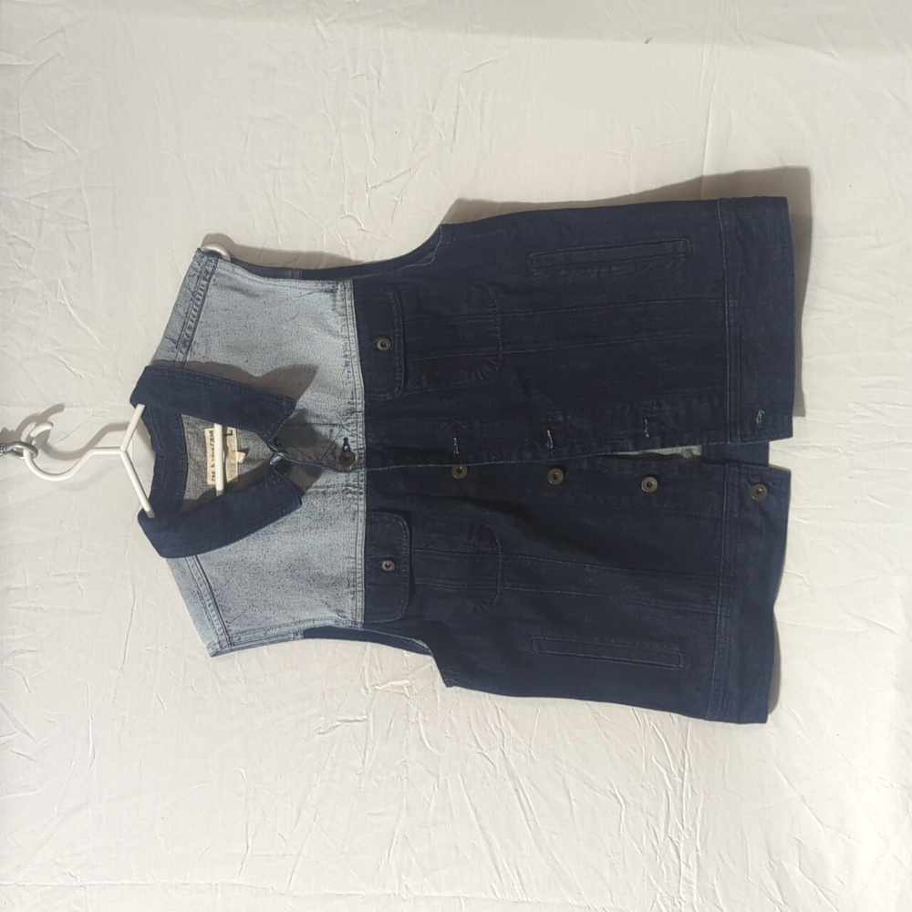 Men's Size L Rag & Bone 2 Tone Denim Vest